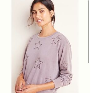 Sundry Star Stitched Pullover Sweatshirt Size 1/S